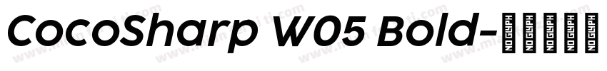 CocoSharp W05 Bold字体转换